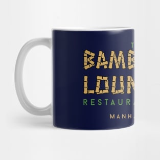 The Bamboo Lounge Restaurant & Bar - modern vintage logo Mug